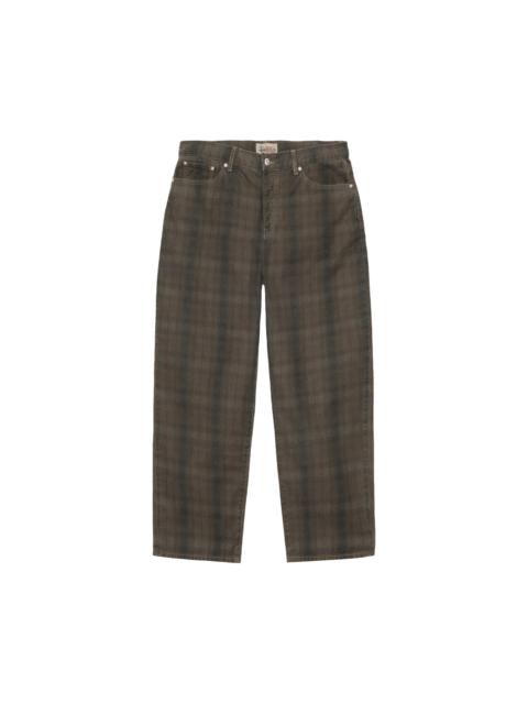 Stussy Big Ol' Plaid Jean 'Olive'