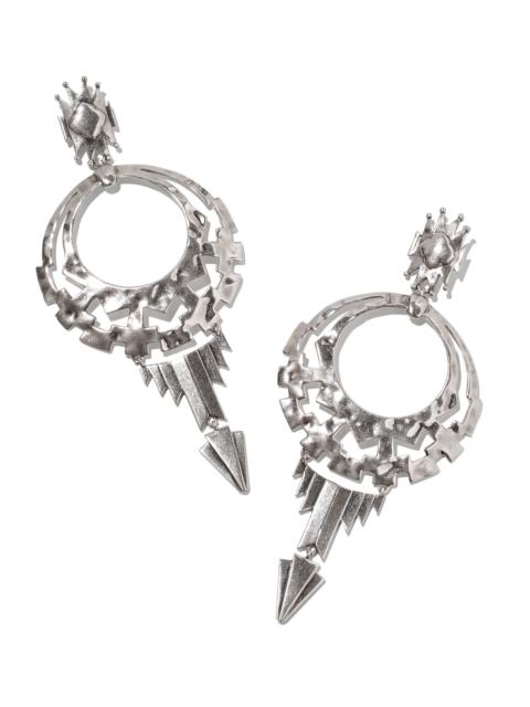 KENDRA SCOTT Shera Statement Earrings in Vintage Silver