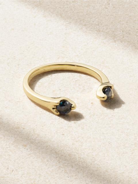 ANITA KO Orbit 18-karat Gold Sapphire Ring