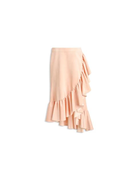 Alaïa SUEDE GOATSKIN RUFFLE SKIRT