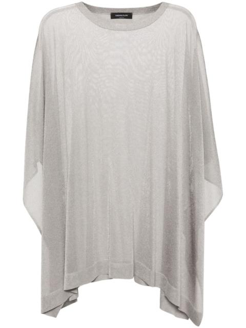 FABIANA FILIPPI semi-sheer knitted cape