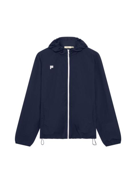 PANGAIA Mens Recycled Nylon Zip Up Jacket - Granite Navy