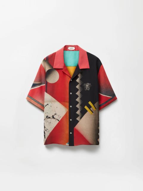 VERSACE Printed Crêpe De Chine Silk Shirt