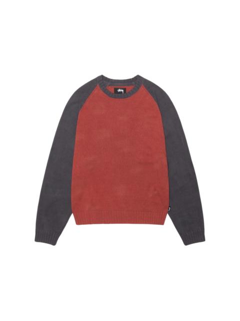 Stüssy Stussy Colorblocked Raglan Knit Crew Brick