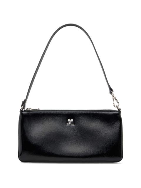 courrèges Black Zipped Naplack Pouch