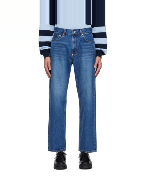 UNIFORM BRIDGE Blue Washing Jeans