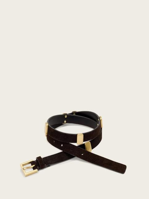 ALLSAINTS ESTA SUEDE BELT