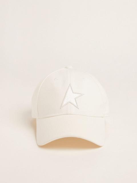 Golden Goose White baseball cap with star