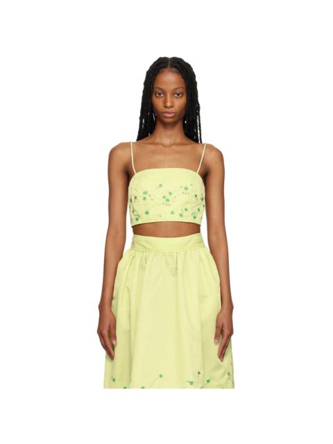 GANNI SSENSE Exclusive Green Camisole