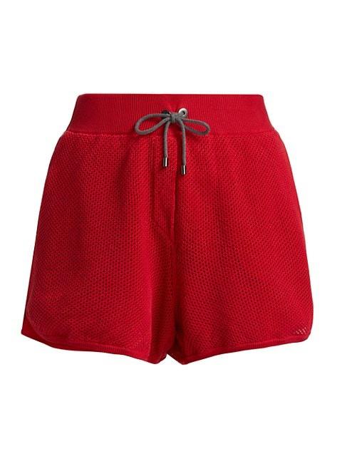 Brunello Cucinelli Perforated Cotton Shorts