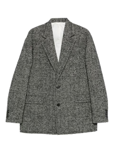 Lanvin herringbone two-button blazer