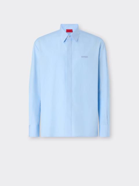 Ferrari Embroidered Cotton Poplin Shirt