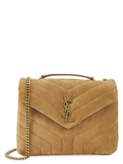Loulou small suede shoulder bag
