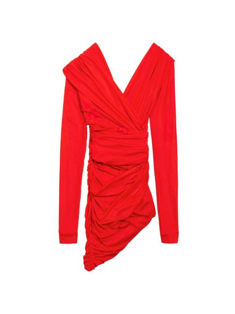 BALENCIAGA 여자의 Draped 드레스 에 빨강