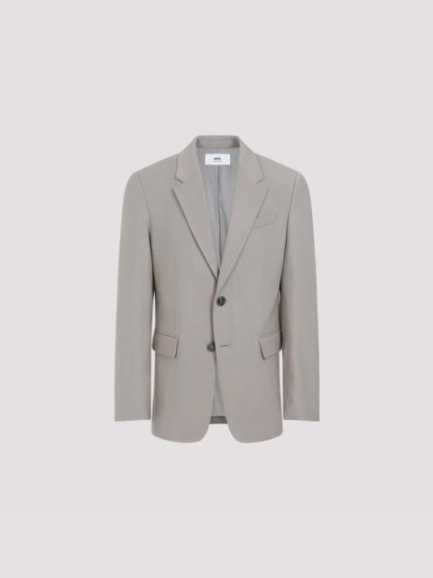 AMI Paris Ami Two Buttons Jacket Nude & Neutrals Viscose Virgin Wool