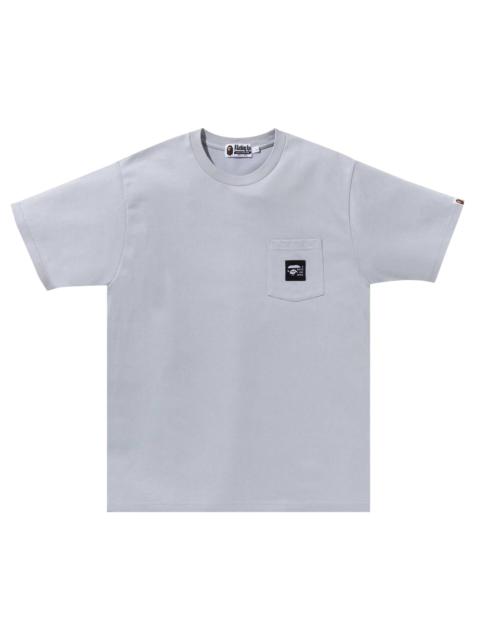 BAPE A Bathing Ape Label Pocket Tee 'Grey'