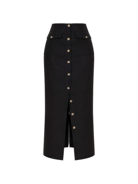 Reformation buttoned midi skirt