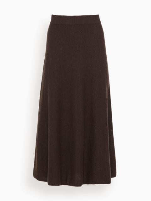 LISA YANG Torie Skirt in Dark Oak