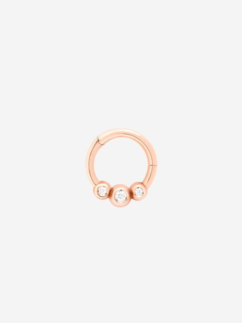 DoDo Rose Gold & White Diamond Bollicine Piercing