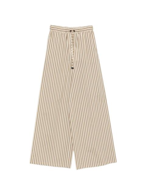 Max Mara Mxmordine striped wide leg trousers