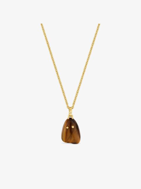 TOUS 18kt gold vermeil and tiger’s eye Necklace TOUS Boo