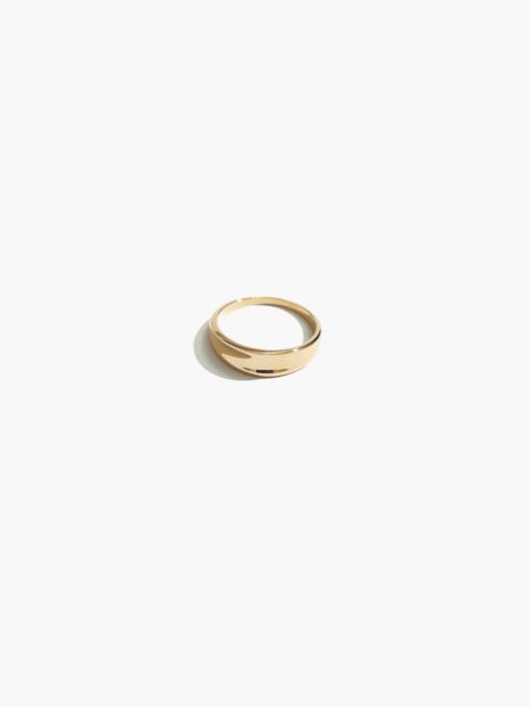 Madewell Maslo Jewelry Crescent Ring Gold