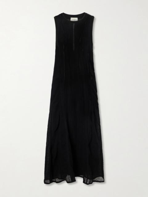 LE KASHA Dahkla Linen Maxi Dress