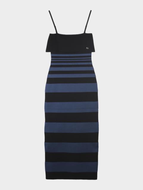 PH5 Daphne Striped Bandage Midi Dress