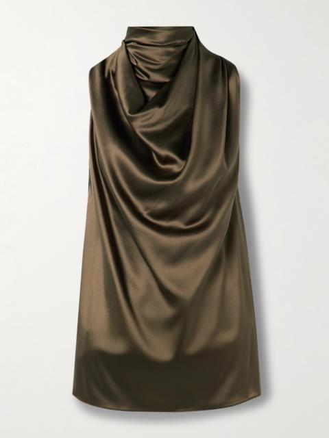 Altuzarra Sleary Draped Silk-satin Top