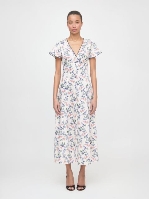 Hill House Home The Brie Dress - Scallop Bow Chintz Pink