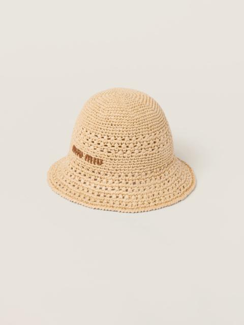 Miu Miu Woven fabric hat