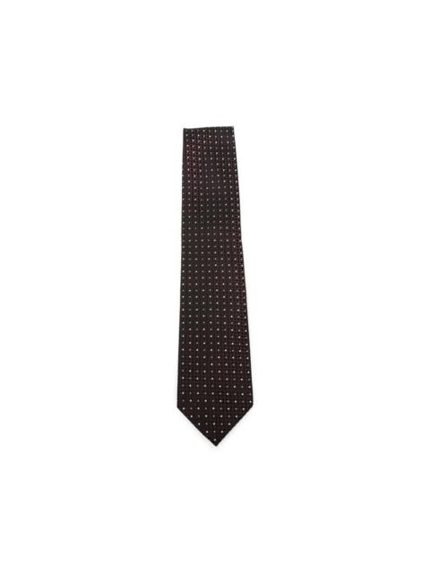 TOM FORD geometric-pattern silk tie