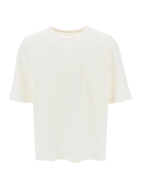 Lemaire OVERSIZED T-SHIRT WITH PATCH POCKET