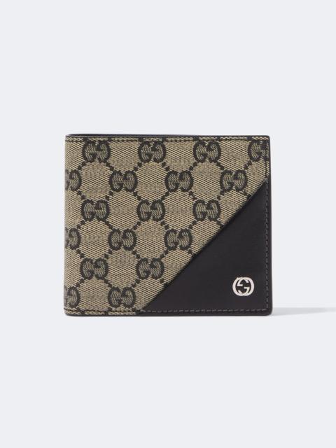 GUCCI Interlocking G GG canvas bifold wallet