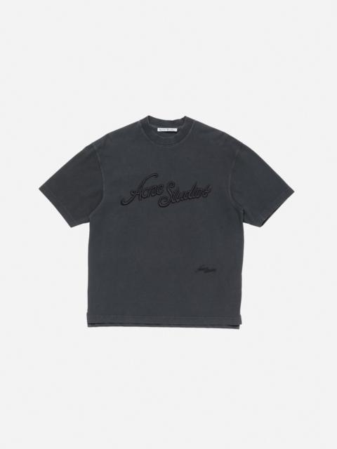 Acne Studios Logo t-shirt - Relaxed fit - Faded black