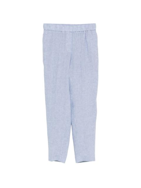 PESERICO elasticated-waist tapered trousers