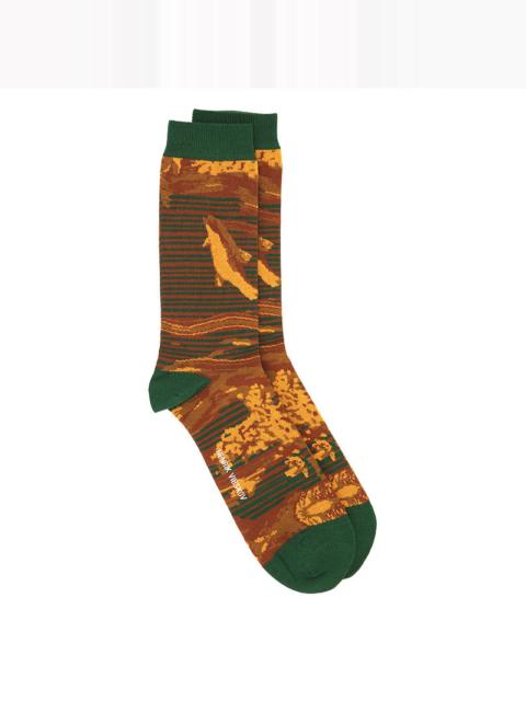 HENRIK VIBSKOV FISHES SOCKS - FISHES ORANGE