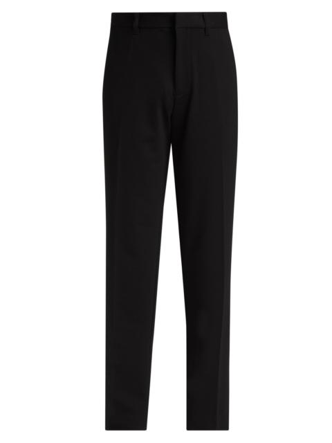 EMPORIO ARMANI Men's Horizontal Texture Trousers - Black Beauty