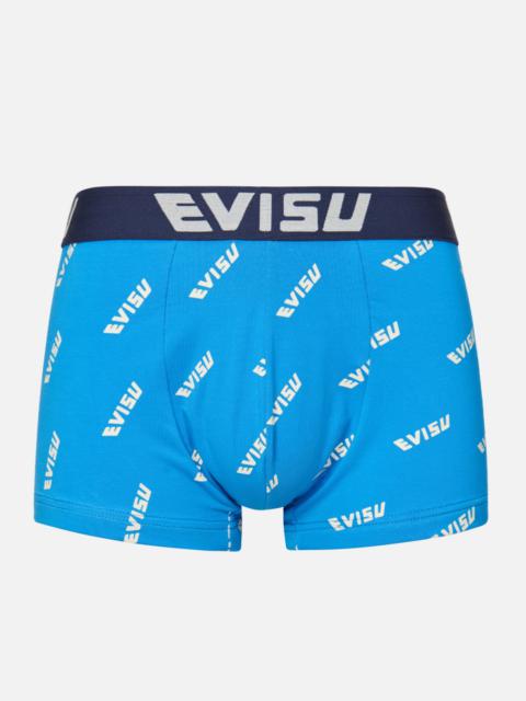 EVISU TWO-PACK ALLOVER LOGO PRINT TRUNKS