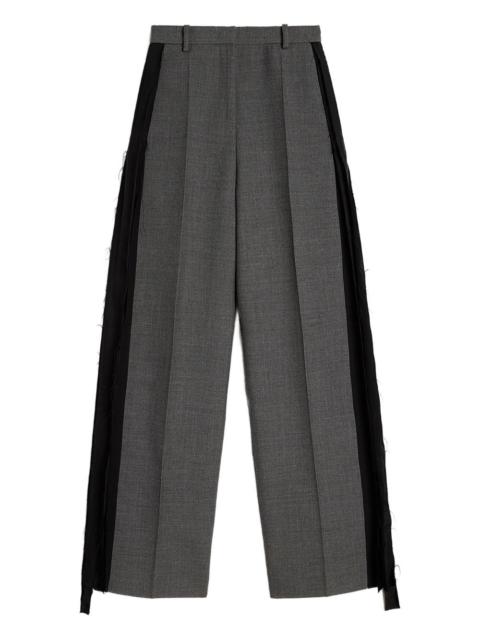 Jil Sander contrast-panel tailored trousers
