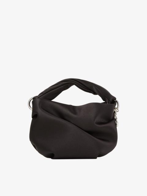 JIMMY CHOO Bonny
Black Satin Bag with Twisted Handle