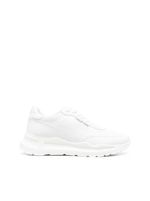 Runner leather low-top sneakers