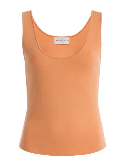 HIGH SPORT Exclusive Wool Tank Top orange