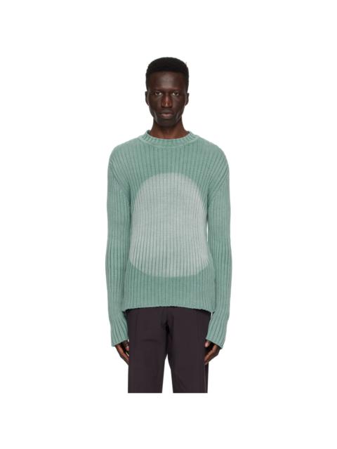 EDWARD CUMING Blue Rib Sweater
