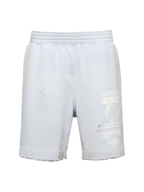 Givenchy New Board cotton track shorts