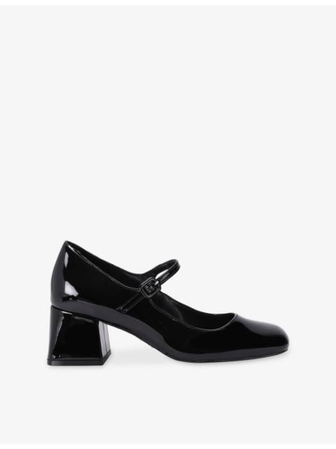 STEVE MADDEN Darcey Patent-Leather Mary-Jane Courts