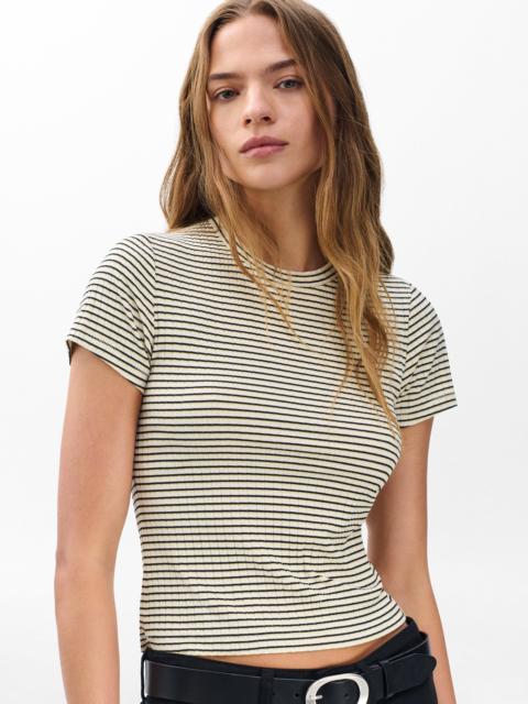rag & bone Luca Striped Baby Tee