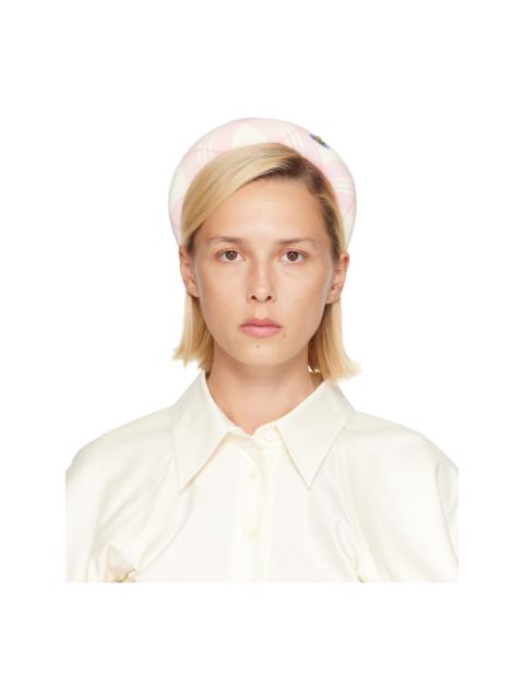 Vivienne Westwood Off-White & Pink Wide Headband