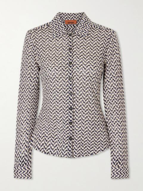Missoni Embellished Crochet-knit Cardigan