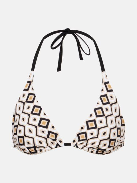 Max Mara Amedea printed bikini top
